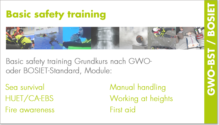 Basic safety training (GWO-BST/BOSIET)