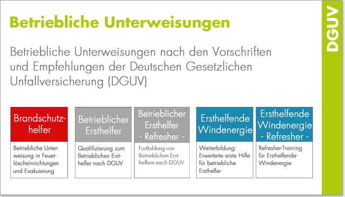 Betriebliche Unterweisungen